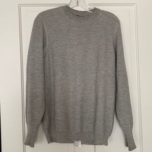 The Row silk cashmere gray sweater